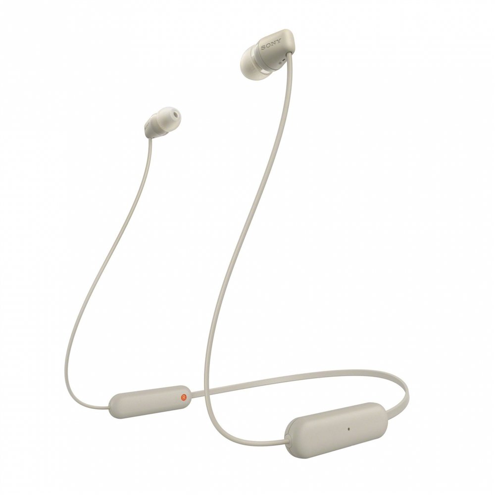 Sony wi-c100 auriculares inalã¡mbrico dentro de oãâ­do llamadas/mãºsica bluetooth beige