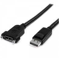 startech.com cable de 91cm displayport de montaje en panel - 4k x 2k - cable displayport 1.2 de extensión de ví­deo macho a hemb