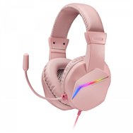 mars gaming mh122 rosa, cascos gaming frgb over ear con micrófono, sonido hifi, cancelación de sonido, ultraligeros, ps4 ps5 xbo