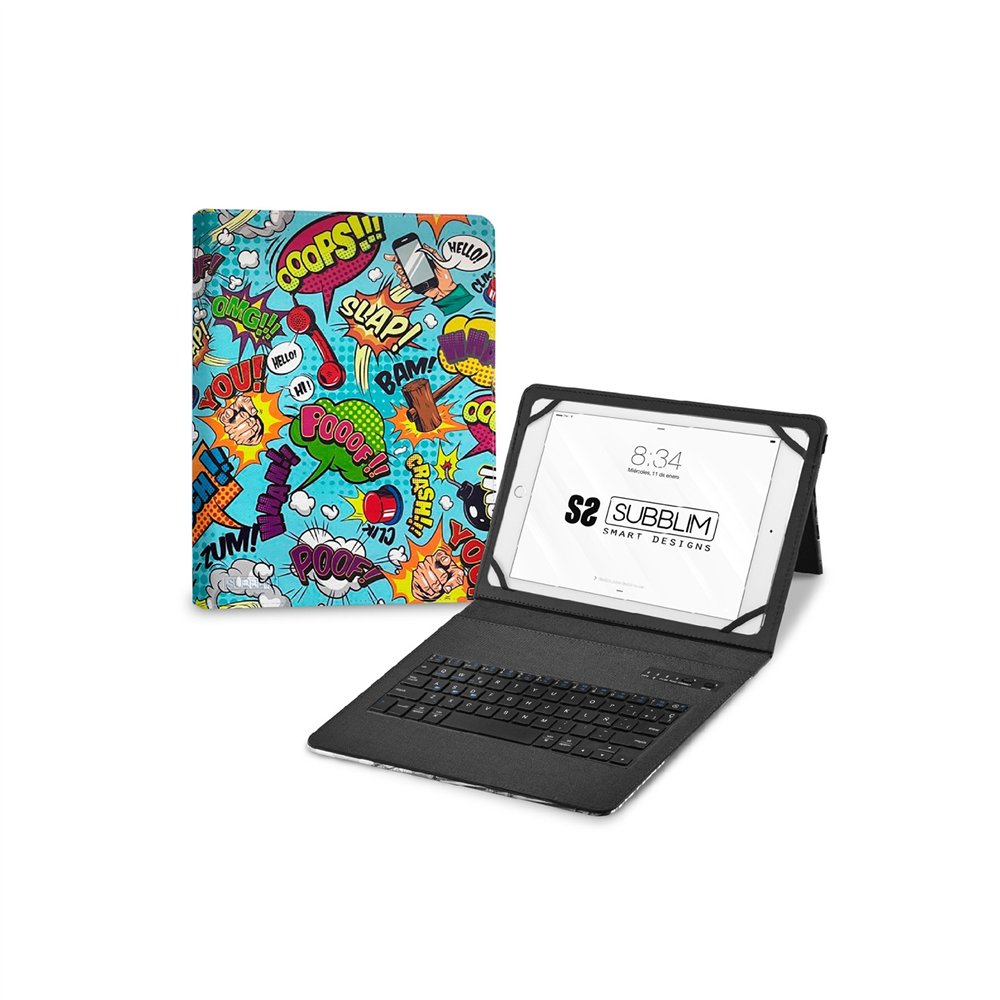 Subblim funda con teclado keytab pro bt trendy comic