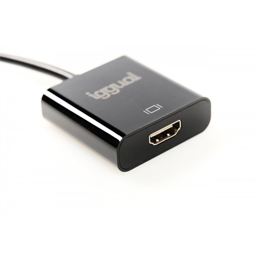 Iggual igg318041 adaptador de cable de vídeo 025 m displayport hdmi negro