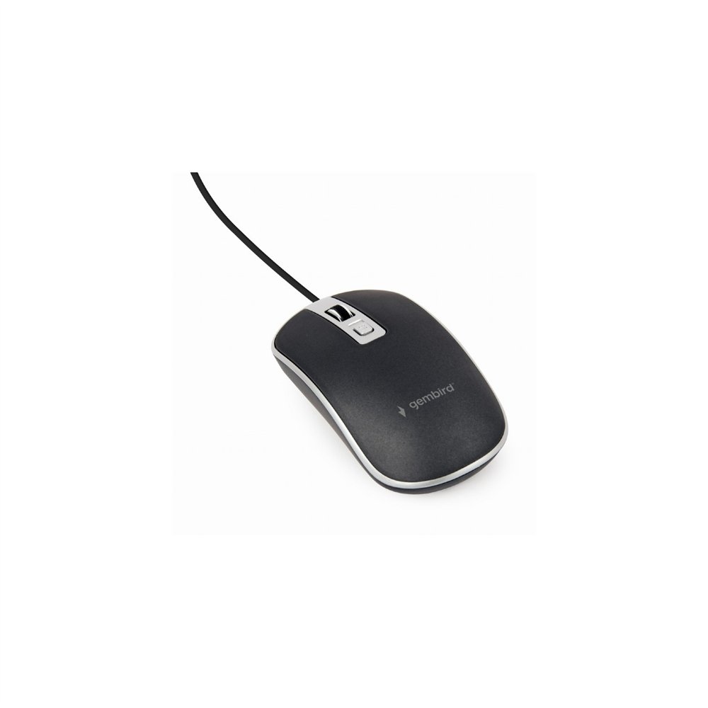 Gembird mus-4b-06-bs ratón ambidextro usb tipo a í?ptico 1200 dpi