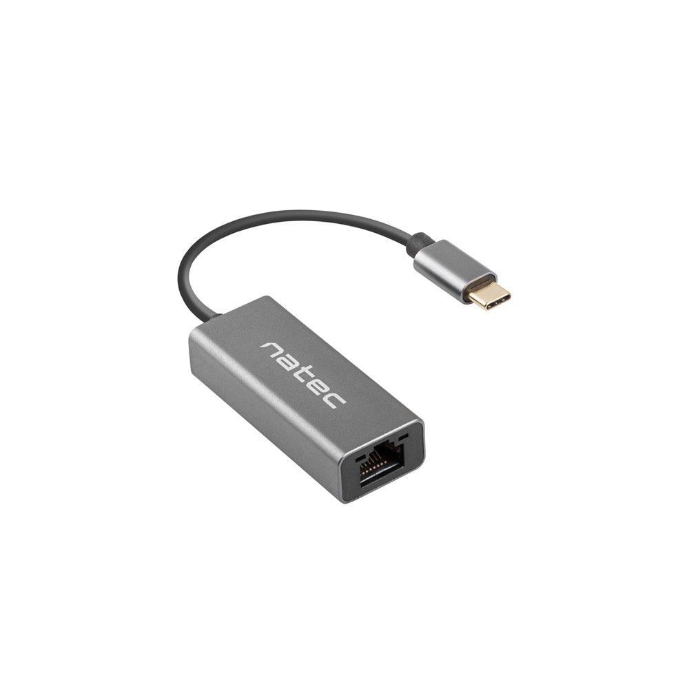 Natec cricket usb 3.2 gen 1 (3.1 gen 1) type-c 1000 mbit/s gris