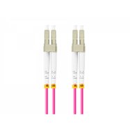 Lanberg fo-lulu-md41-0010-vt cable de fibra optica 1 m lc/upc om4 violeta