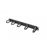 Lanberg ak-1203-b accesorio de bastidor panel pasacables con cepillo