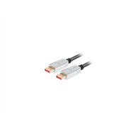 Lanberg ca-dpdp-20cu-0010-bk cable displayport 1 m negro, plata