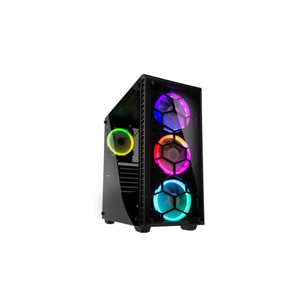 Kolink observatory rgb cristal templado usb 30 negra