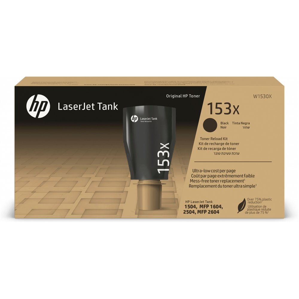 hp kit de recarga de tóner original 153x laserjet tank negro