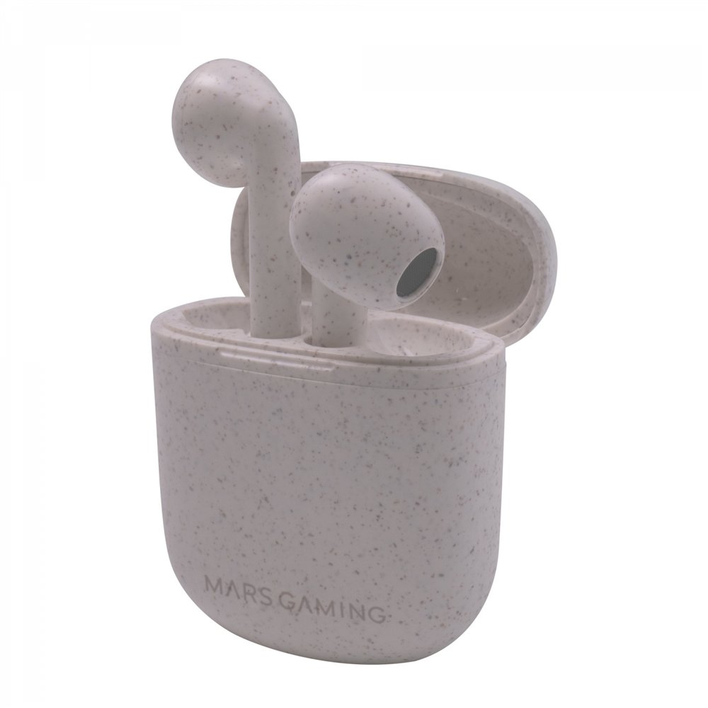 Mars gaming mhi-eco auriculares inalã¡mbricos tws ecolã³gicos bluetooth 5.1 micrã³fono material orgã¡nico wheat straw