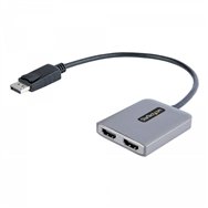 Startech.com hub concentrador mst displayport a 2 puertos hdmi - hdmi doble de 4k a 60hz - adaptador multimonitor displayport co