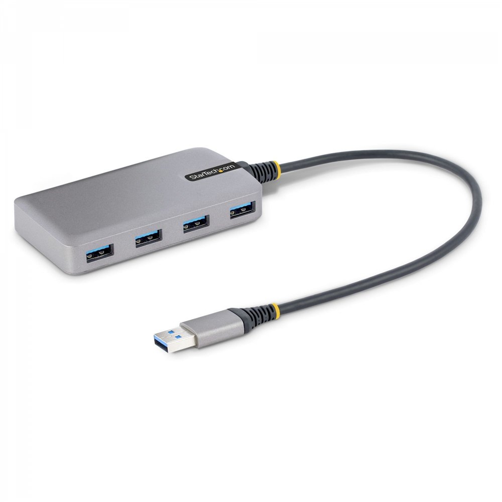 startech.com hub usb de 4 puertos - usb 3.0 de 5gbps - alimentado por el bus - concentrador de 4 puertos usb-a con alimentación 
