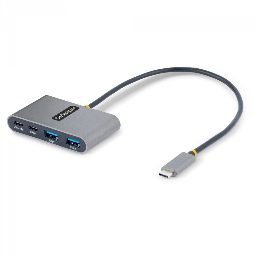 Startech.com hub concentrador usb-c de 4 puertos con entrega de alimentaciã³n de 100w de paso - ladrã³n usb tipo c - - 2x usb-a 