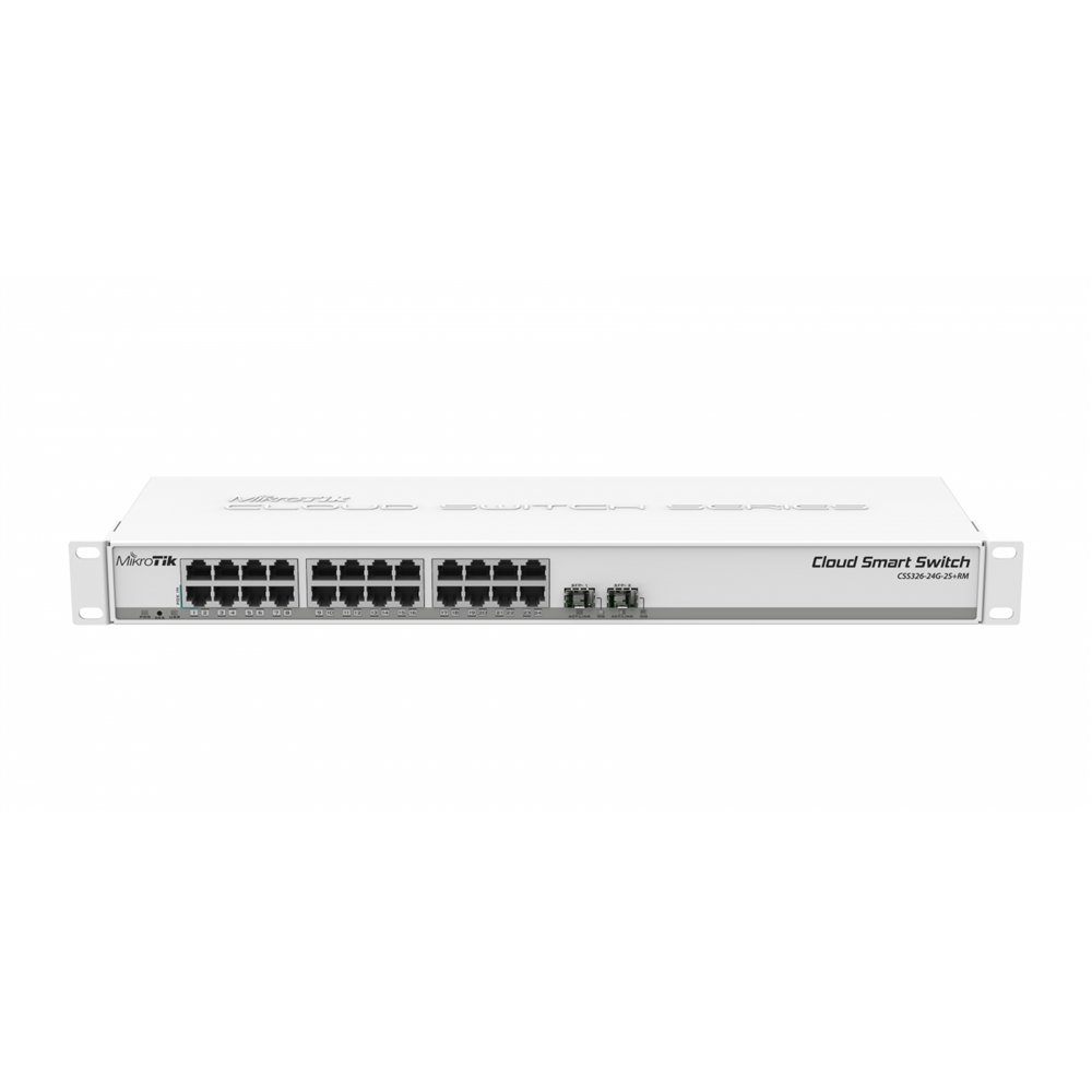 Mikrotik CSS326-24G-2SRM switch Gestionado Gigabit Ethernet (10/100/1000) EnergÍa sobre Ethernet (PoE) 1U Blanco