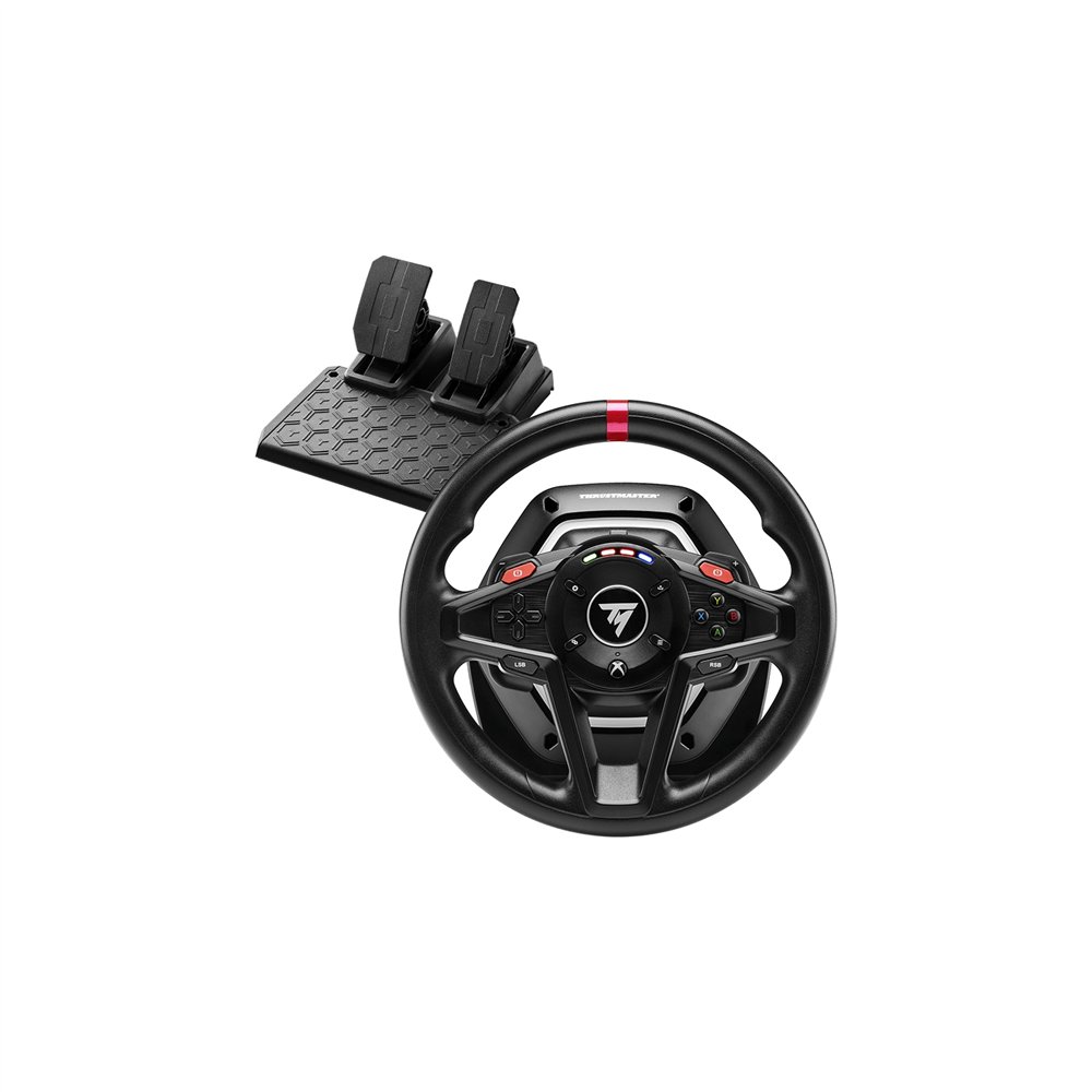 Thrustmaster t128 negro usb volante + pedales analógico pc, xbox, xbox one