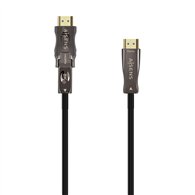 Aisens cable hdmi v2.1 aoc desmontable ultra alta velocidad / hec 8k@60hz 4k@120hz 4:4:4 48gbps, a/m-d/a/m, negro, 30m