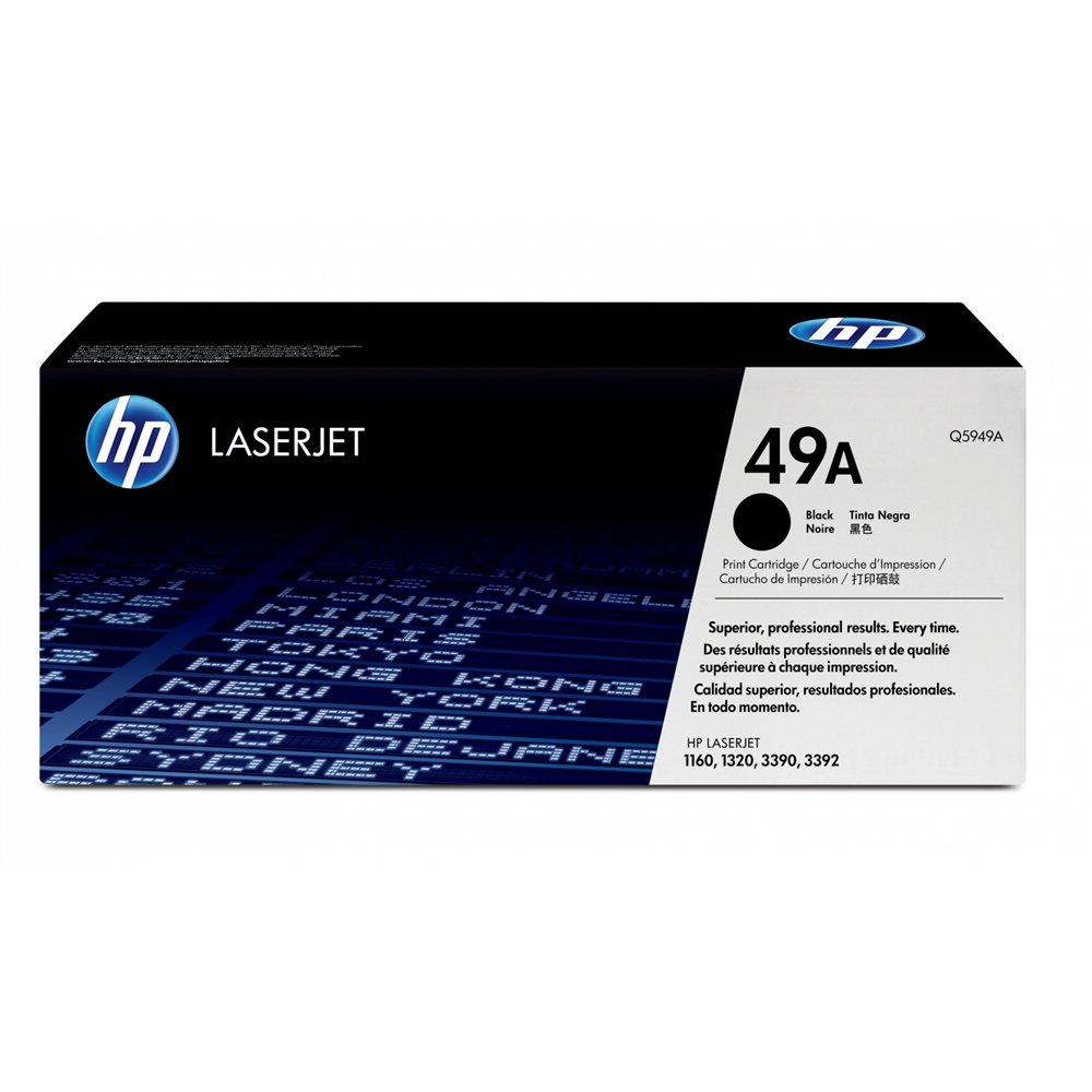 Hp cartucho de tóner original laserjet 49a negro