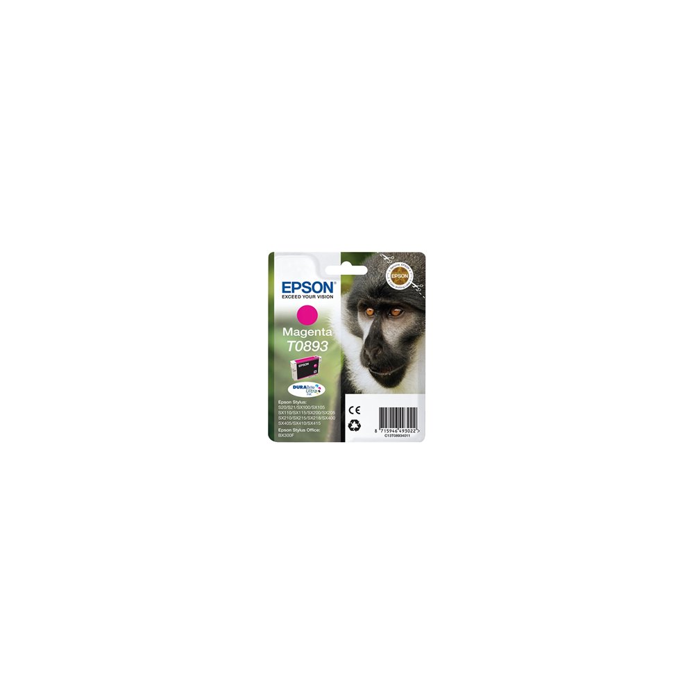 Epson monkey cartucho t0893 magenta