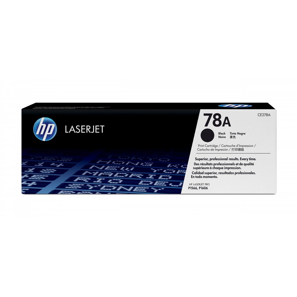 Hp cartucho de tóner original laserjet 78a negro