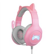 fr-tec cascos gamer tanooki con orejas diadema