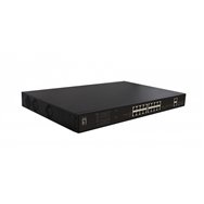 Levelone fgp-2031 switch no administrado fast ethernet (10/100) energãâ­a sobre ethernet (poe) 1u negro