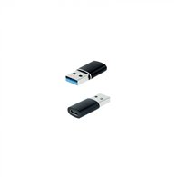 Nanocable adaptador usb-a 3.1 a usb-c, usb-a/m-usb-c/h, negro