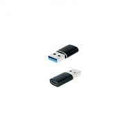 Nanocable adaptador usb-a 3.1 a usb-c, usb-a/m-usb-c/h, negro