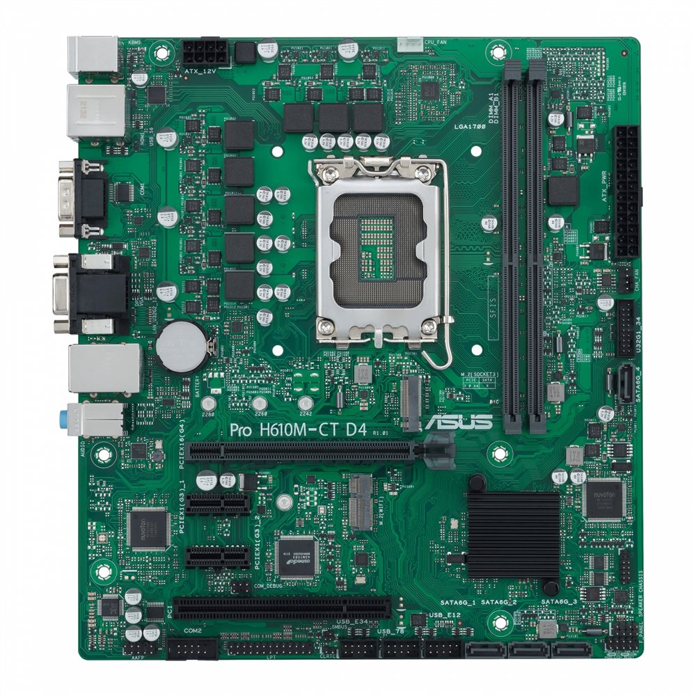 Asus pro h610m-c d4-csm intel h610 lga 1700 micro atx