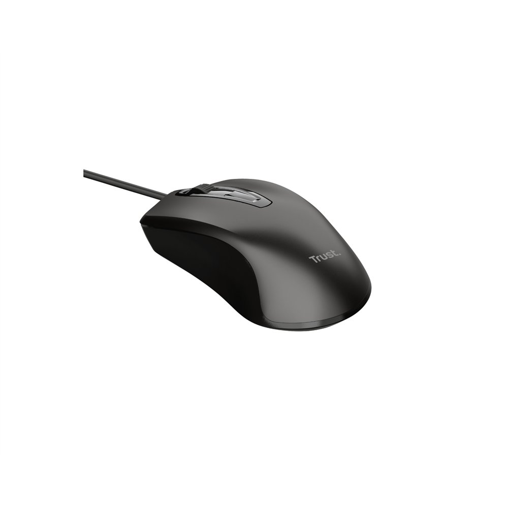 Trust 24657 ratã³n ambidextro usb tipo a ãâptico 1200 dpi