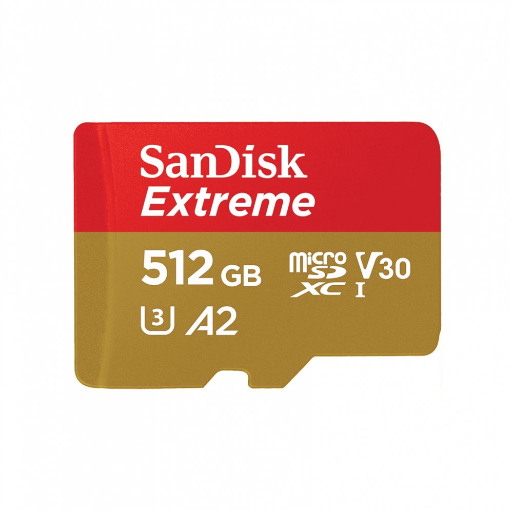 Sandisk extreme 512 gb microsdhc uhs-i clase 10