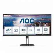 Aoc v5 cu34v5c 86,4 cm (34") 3440 x 1440 pixeles wide quad hd led negro