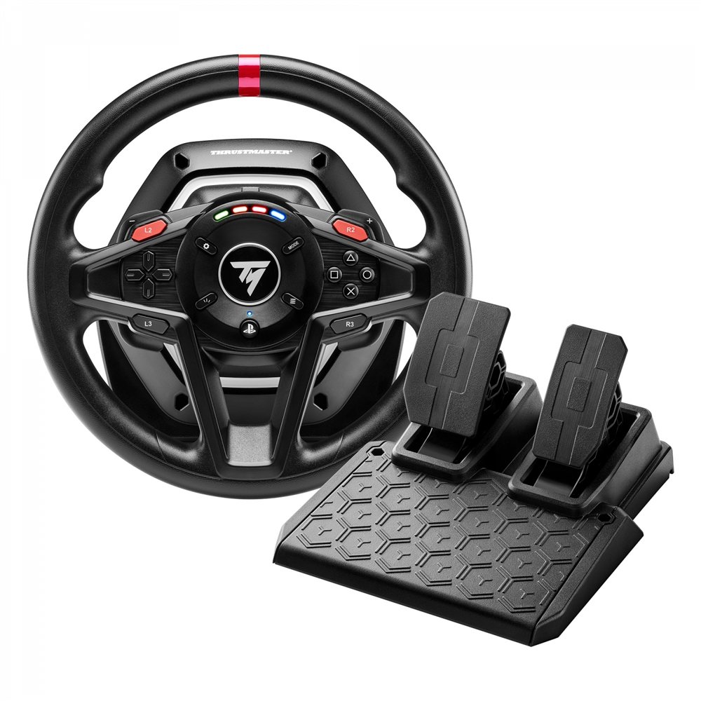 Thrustmaster 4160781 mando y volante negro usb volante + pedales analógico pc, playstation 4, playstation 5