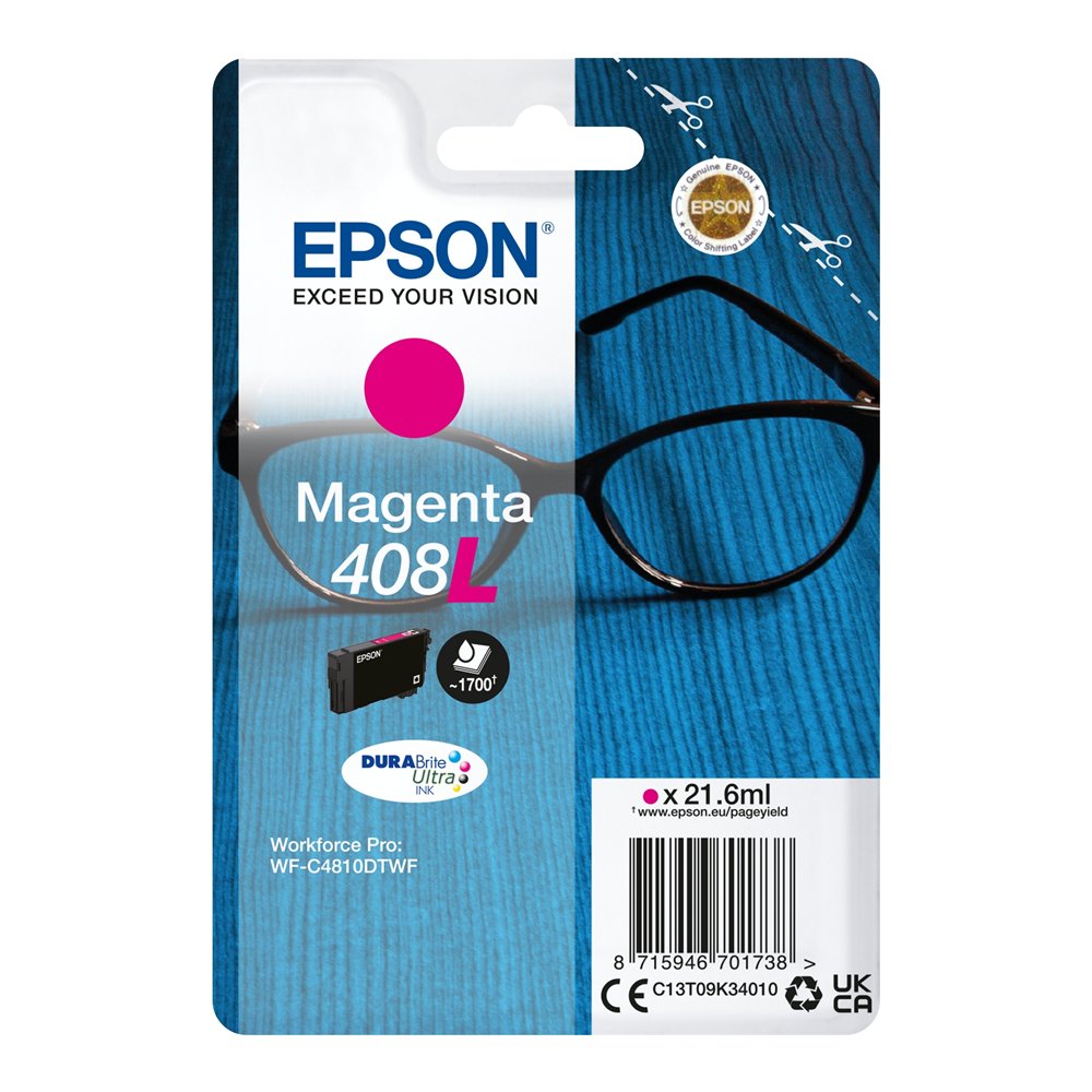 Epson singlepack magenta 408l durabrite ultra ink