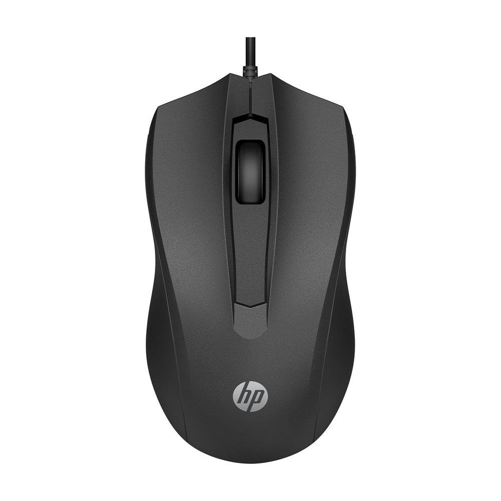 hp ratón con cable 100