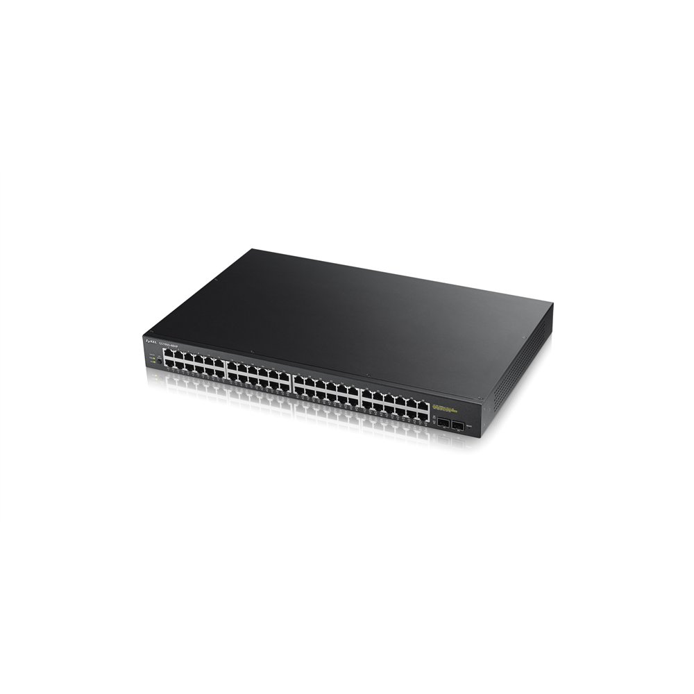 zyxel gs1900-48hp gestionado l2 gigabit ethernet (10/100/1000) energí­a sobre ethernet (poe) negro