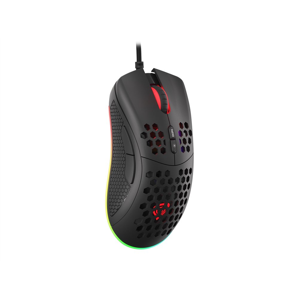 Natec krypton 555 ratón ambidextro usb tipo a í?ptico 8000 dpi