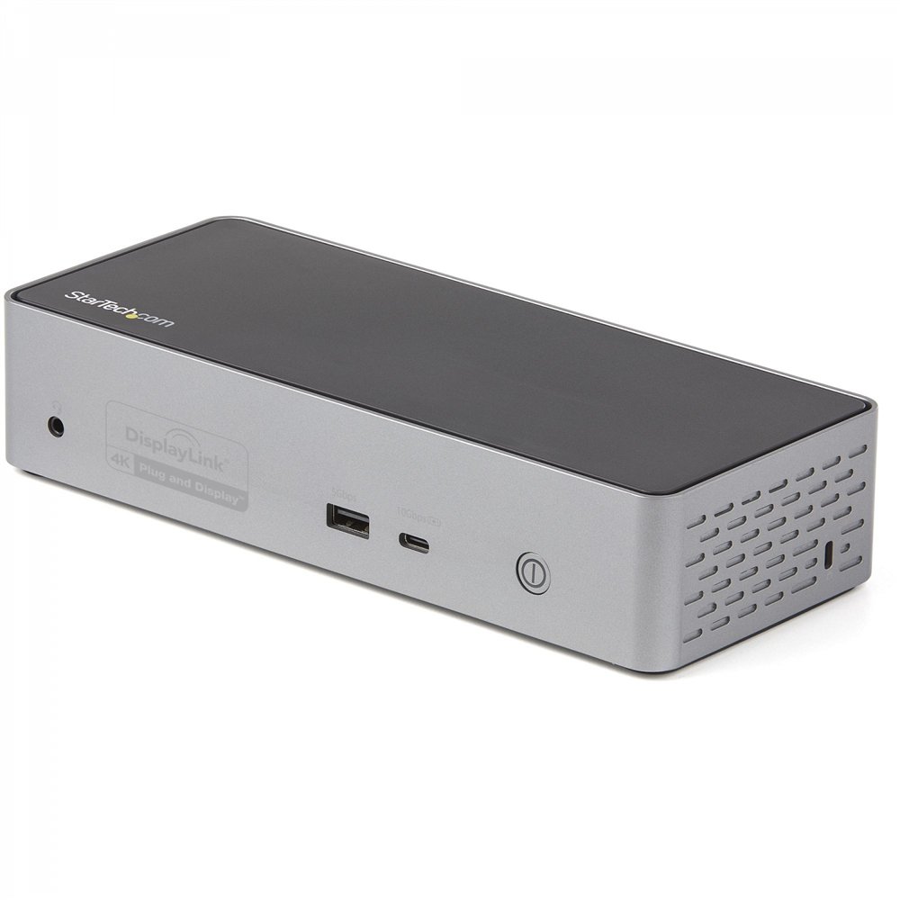 Startech.com mini docking station usb-c - replicador de puertos para 4 monitores displayport y hdmi 4k 60hz - con pd de 100w - h