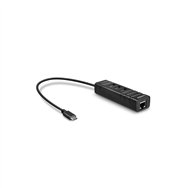 Lindy 43249 hub de interfaz usb 32 gen 1 (31 gen 1) type-c 5000 mbit/s negro