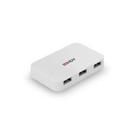 Lindy 43143 hub de interfaz usb 3.2 gen 1 (3.1 gen 1) type-a 5000 mbit/s blanco