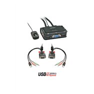 Lindy 42342 interruptor kvm negro