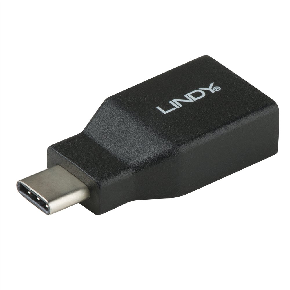 Lindy 41899 cambiador de gã©nero para cable usb 3.1-c usb 3.1-a negro