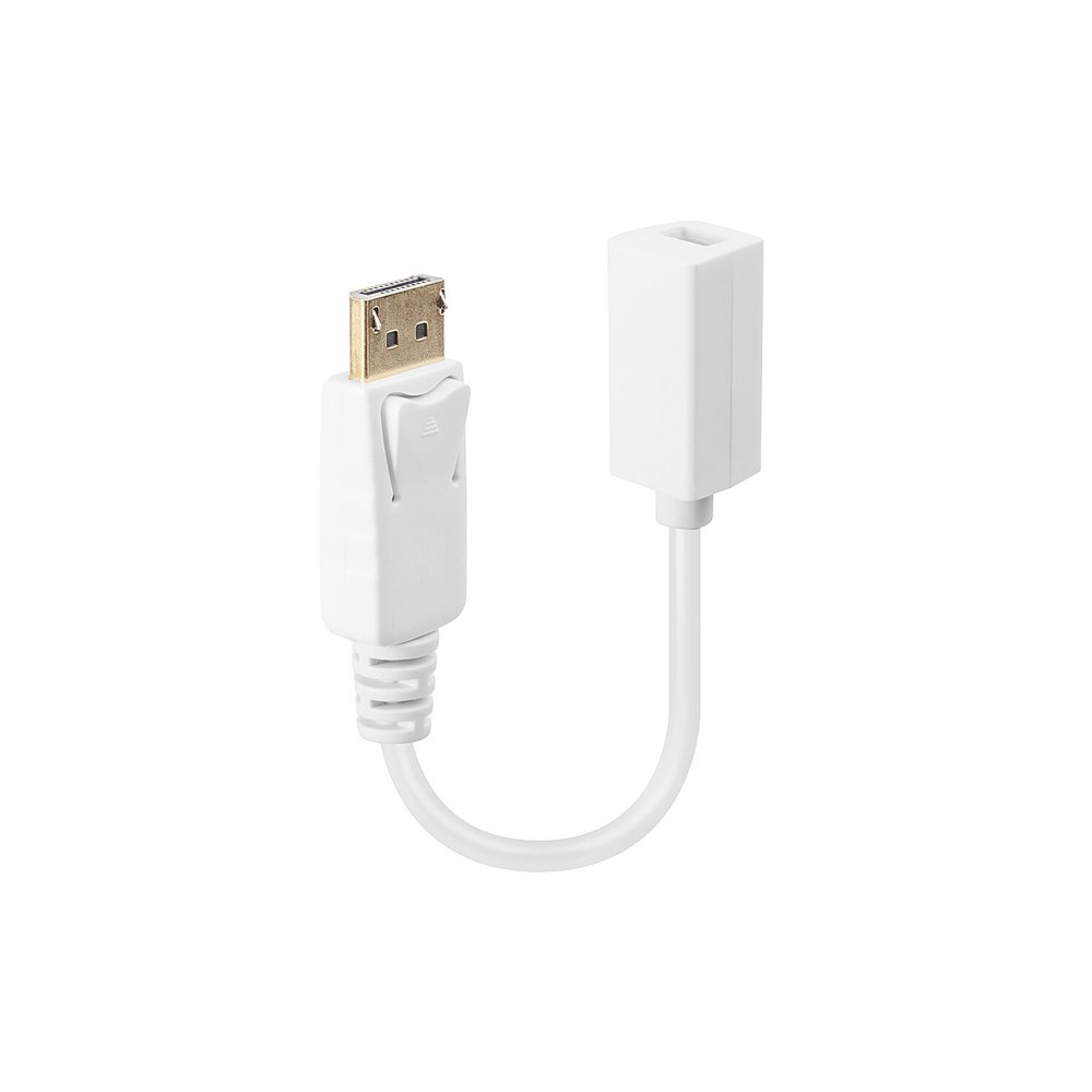 Lindy 41060 adaptador de cable de vídeo 015 m displayport mini displayport blanco