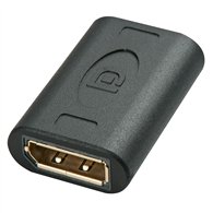 lindy 41020 cambiador de género para cable displayport negro