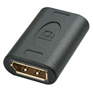 lindy 41020 cambiador de género para cable displayport negro