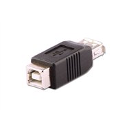 lindy 71228 cambiador de género para cable usb a usb b negro