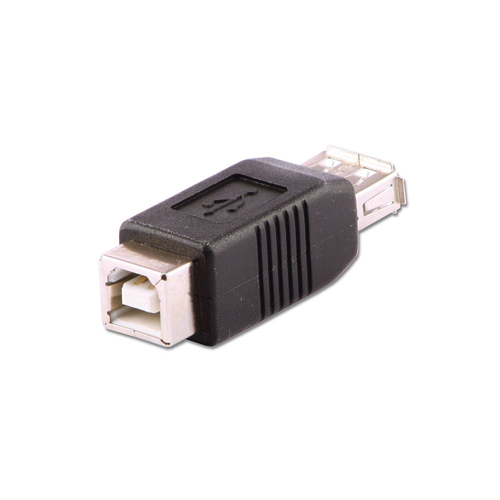 lindy 71228 cambiador de género para cable usb a usb b negro