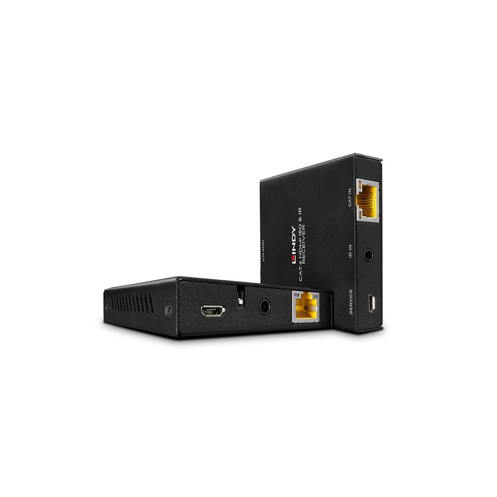 lindy 38205 extensor audio/video transmisor y receptor de señales av negro