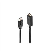 lindy 36921 adaptador de cable de ví­deo 1 m displayport hdmi tipo a (estándar) negro