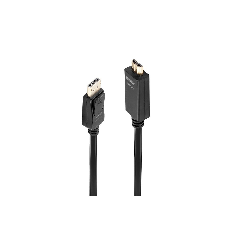 lindy 36921 adaptador de cable de ví­deo 1 m displayport hdmi tipo a (estándar) negro