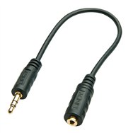 Lindy 35699 cable de audio 20 m 3,5mm 2,5mm negro
