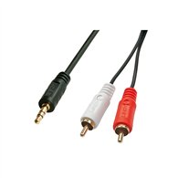 Lindy 35681 cable de audio 2 m 3,5mm 2 x rca negro, rojo, blanco